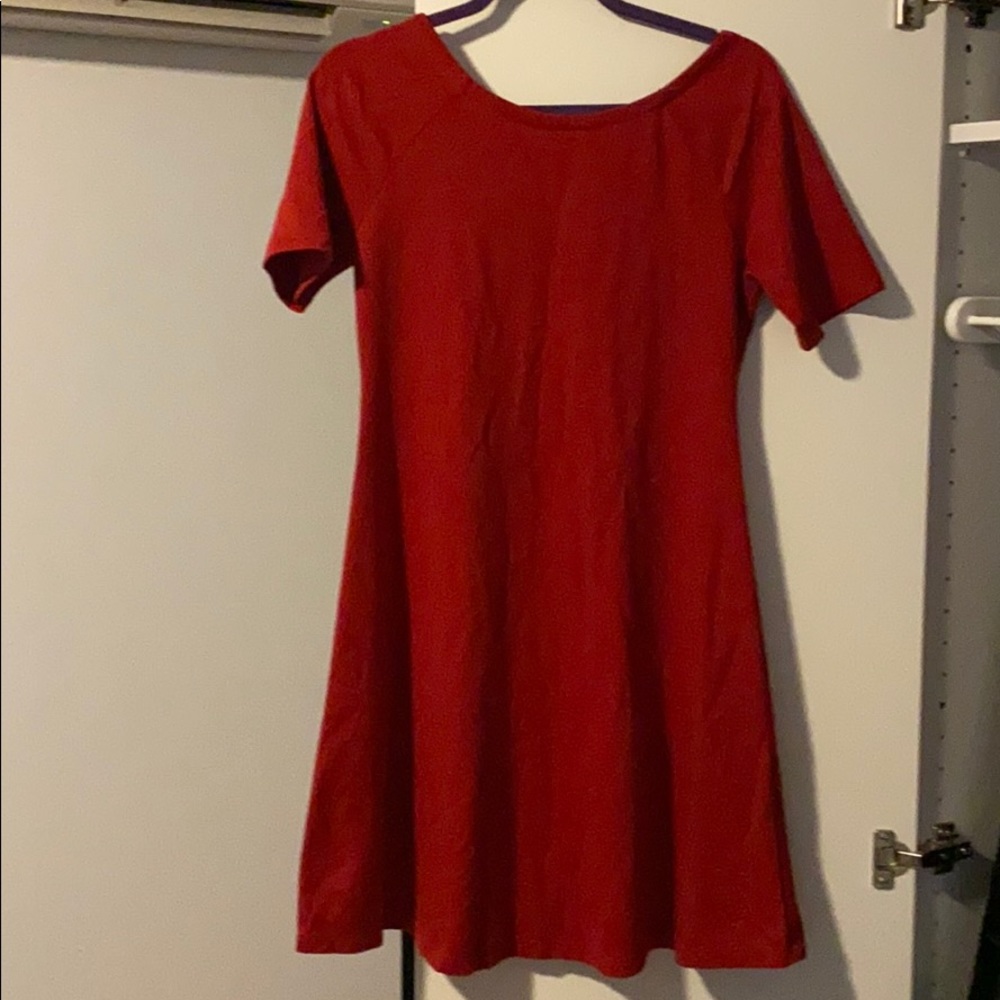 Red Zara dress